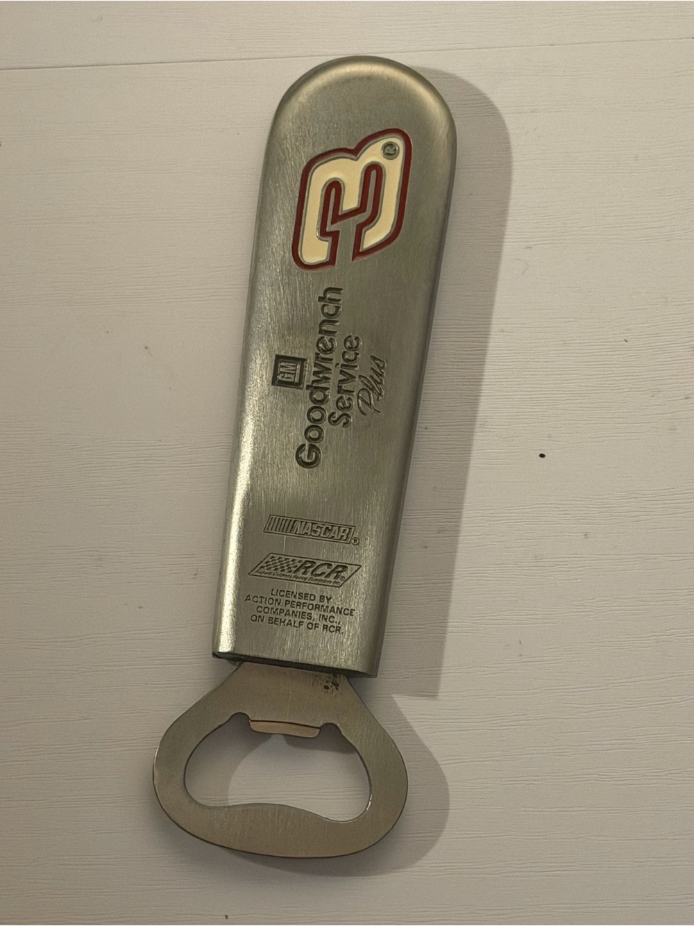 GM Goodwrench Service Plus NASCAR RCR Bottle Opener w/ Box, Collector Edition